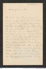 Nachlass Franz Steindachner, Brief von Georg Kolombatovic an Franz Steindachner (01.04.1881), Inv.Nr. 275.03, Seite 1